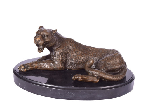 Leopard bronze figur - bronze, raubkatze