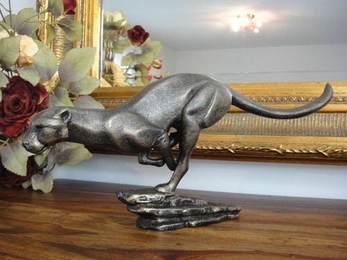 Skulptur jaguar eisen guss - skulptur,