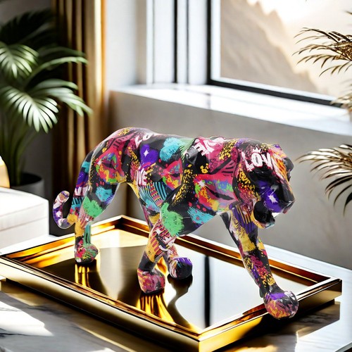 Gepard skulptur modern deko - gepard,