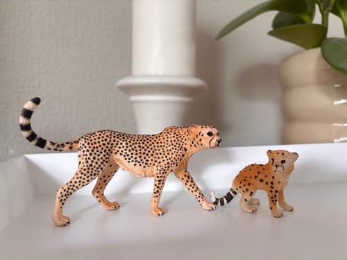 Schleich gepard mit - 2x,