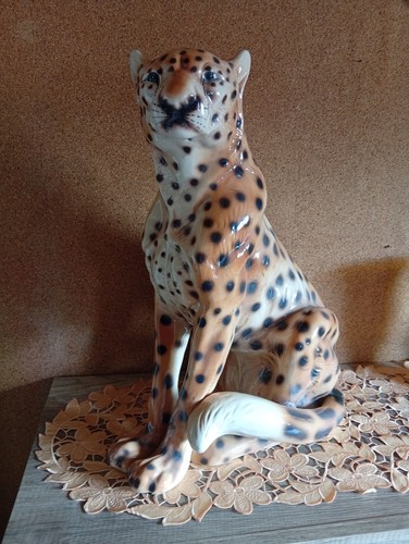 Gepard porzellan figur - gepard,