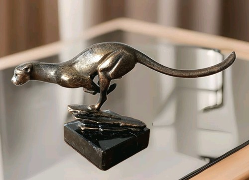 Eisen jaguar leopard skulptur - eisen,