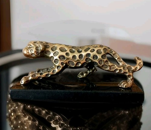 Aluminium skulptur leopard - aluminium,