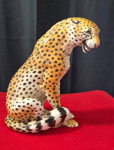 Skulptur keramik gepard - skulptur,