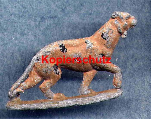Zinnfigur gepard bemalt - -,