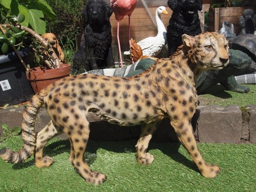 Deko figur gepard leopard - figur,