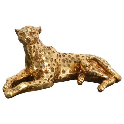 Skulptur gepard gold 25cm - skulptur,